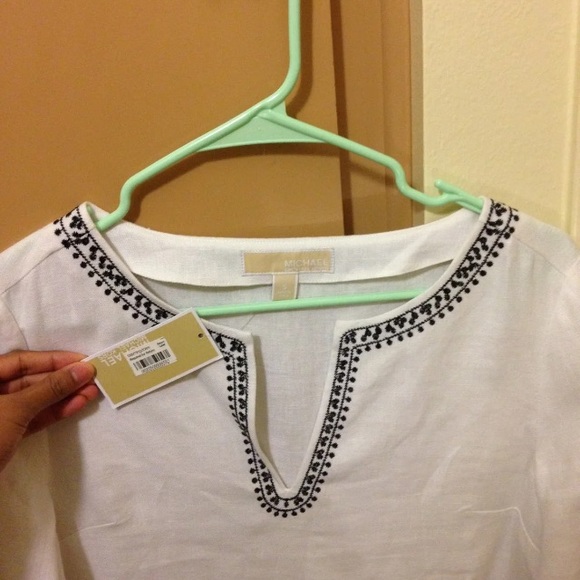 NWT Michael kors embroidered linen dress - Picture 4 of 5